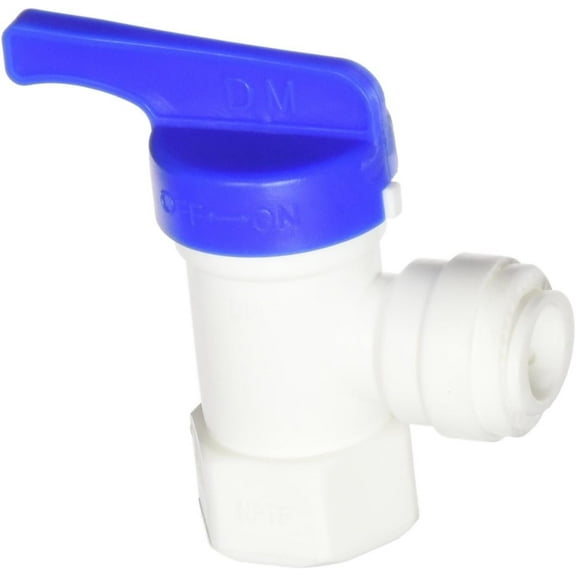 3/8" Quick Connect x 1/4" Female NPT Reverse Osmosis RO Tank Ball Valve