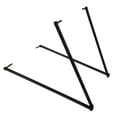 thumbnail image 1 of Portable Archery Target Bracket Training Targets Boards Frame Target Stand for EVA XPE Archery Target,1 pair x Target Bracket,Black, 1 of 6