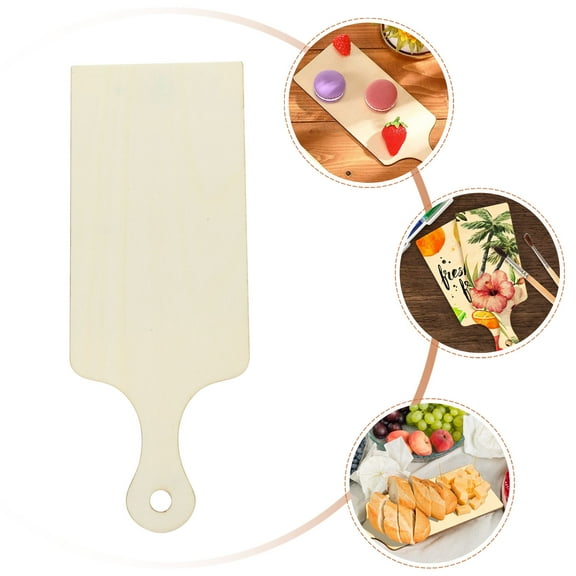 Raindrops Set of 8 Mini Wooden Charcuterie Boards 6x8 Inches Beige Craft Cutting Boards for Kitchen Serving and Home Use