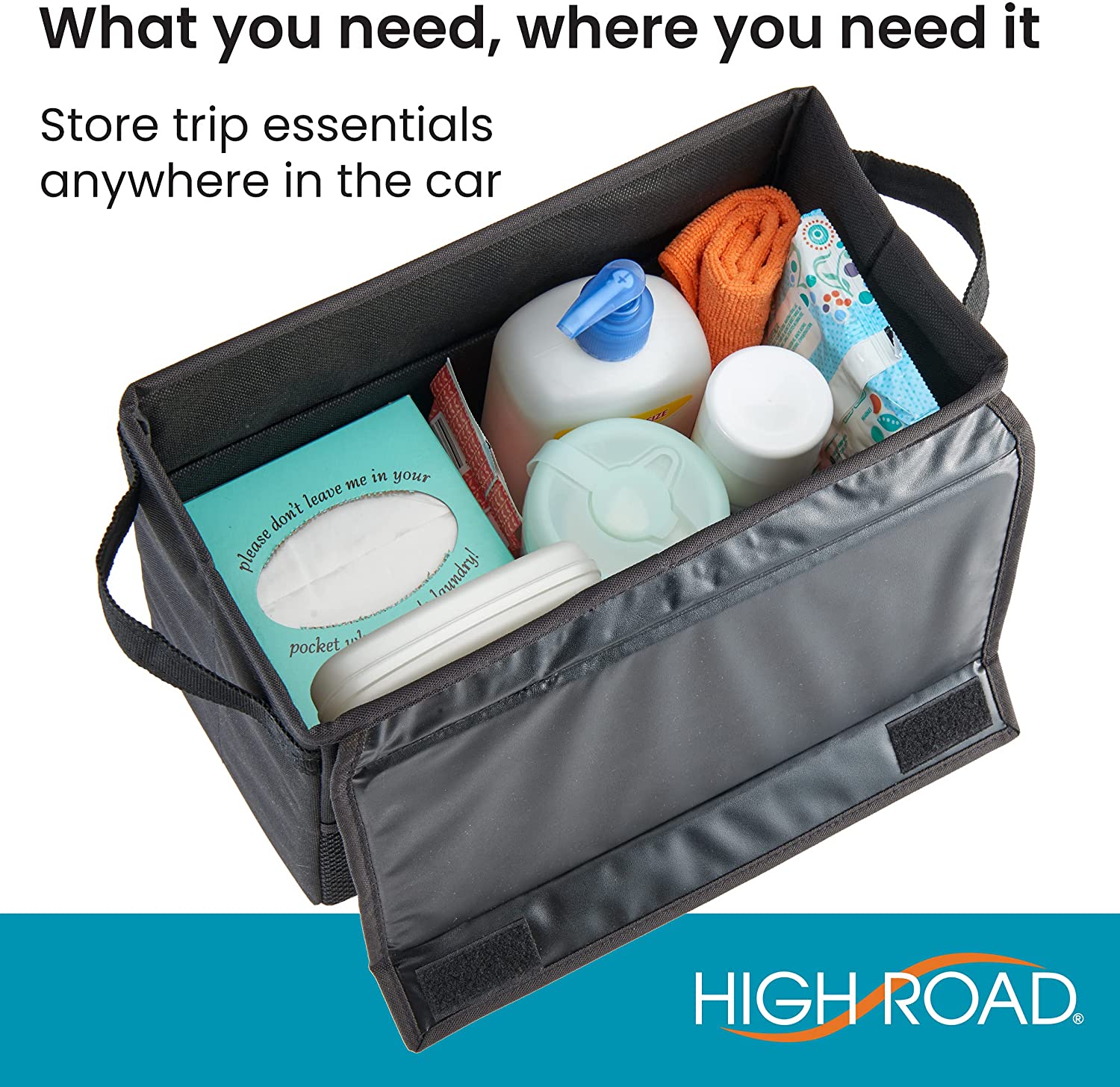 High Road Carganizer Car Console Organizer with Cover
