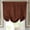 Chocolate, variant on Sheetsnthings Stanton 37-Inch Wide x 63-Inch Long, Triple Weave Blackout Rod Pocket Tie-Up Shade for Small Window, Kitchen or Bathroom Balloon Blind