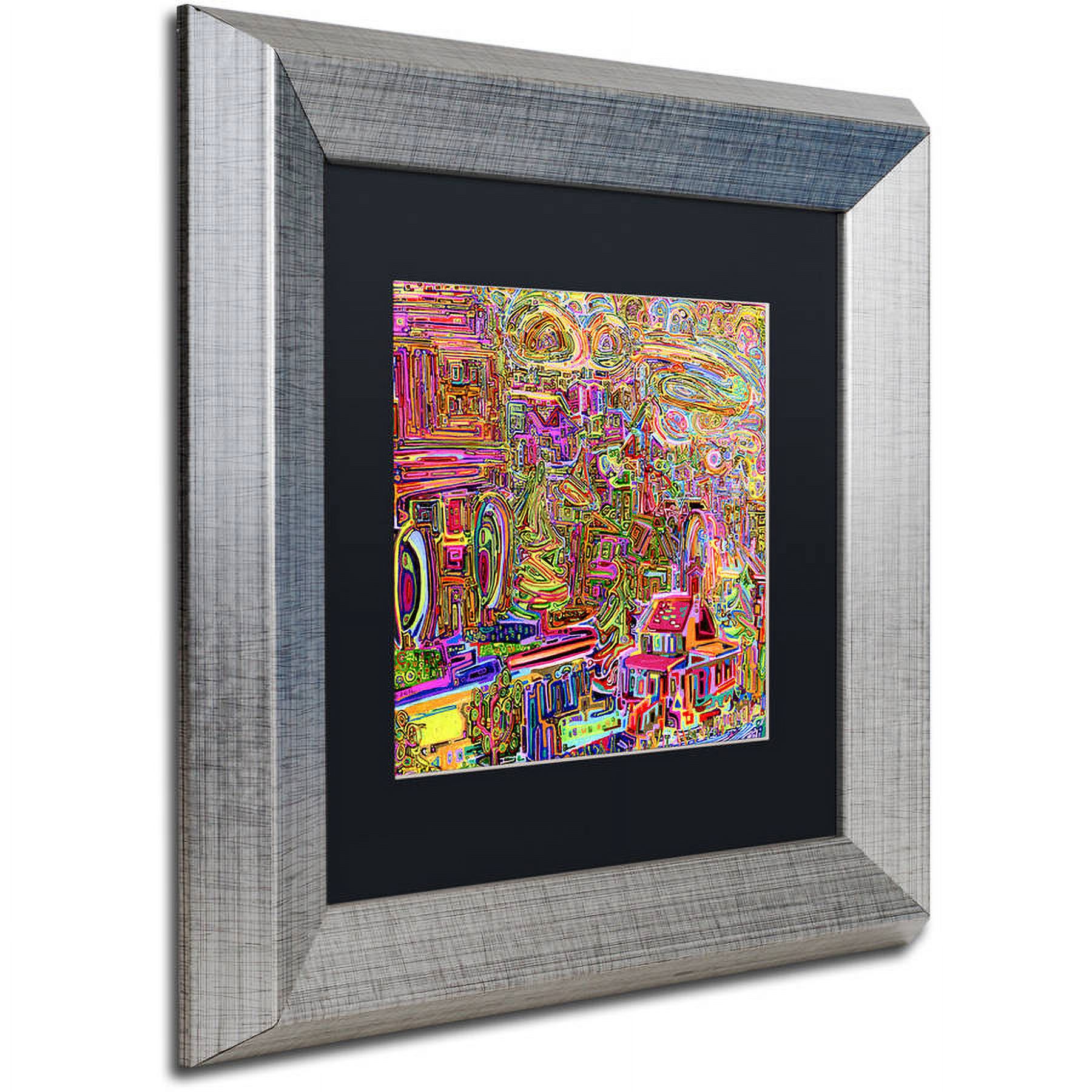Trademark Fine Art "Strathcona No 2" Canvas Art by Josh Byer, Black Matte, Silver Frame