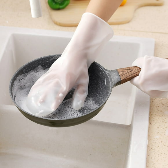 Reusable Brush GlovesDishwashing Scrubber Gloves Non Dishwashing Brush Gloves Reusable Scrubber Gloves Power Packed Performance