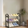 thumbnail image 6 of Small Shoe Rack 3 Tier Shoe Rack Organizer Slim Shoe Rack for Small Spaces Narrow Shoe Storage Shelf for Entryway, Closet, Front Door Entrance, 6 of 6