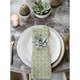 thumbnail image 3 of Cloth Napkins Set of 2 - 20x20 Inches, Sage Green Washable Reusable Table Napkins, Geometric Flower Leaf Diamond Plaid Retro Soft & Absortbent Dining Napkin for Party Wedding Hotel Restaurant, 3 of 8