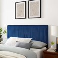 thumbnail image 2 of Tufted Headboard, Full Queen Size, Velvet, Blue Navy, Modern Contemporary Urban Design, Bedroom Master Guest Suite, 2 of 10