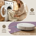 thumbnail image 5 of ODIKA 5'x7' Cream Lavender Floral Elegance Washable Area Rug Charming Spring Blossom Design Easy Care, Non-Shedding, Pet Friendly, for Small Living Room, Bedroom, 5 of 7