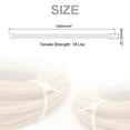 thumbnail image 2 of 2000pcs 4" 18 Lbs Cable Zip Ties Self-Locking Small Nylon Cable Tie Wraps 1/8" for Cord Management, White, 2 of 6