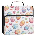 thumbnail image 5 of FORMRS Zipper Binder with Shoulder Strap 2-inch Ring 500 Sheet Capacity File Bag, Pastel Easter Pattern, 5 of 5