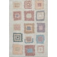 thumbnail image 2 of Addison Rugs Mayfield Premium Machine Washable Transitional Geometric Peach Rectangle Rug, 8' x 10', 2 of 7