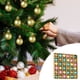 thumbnail image 5 of Juego de 36 adornos navideños | Bolas de plástico mate pintadas de 3 cm | Adornos para árbol con formas especiales para decorar el hogar en las fiestas, 5 of 5