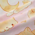 thumbnail image 5 of Manfei Cartoon Bow Kitten Blackout Curtains, Watercolor Galaxy Cloud Curtains Pack of 2 (42x84 Each), Pink Cream, 5 of 6