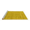 thumbnail image 2 of Ahgly Company Machine Washable Indoor Rectangle Abstract Yellow Contemporary Area Rugs, 8' x 12', 2 of 4