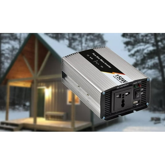 Pure sine wave 150W home inverter, 24VDC to 110VAC