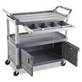 thumbnail image 3 of Rubbermaid Commercial Products 4094GRA Instrument Cart With Lockable Doors & Sliding Drawers, Gray, 3 of 3