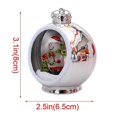 thumbnail image 3 of Wosthever Bola de árbol de Navidad brillante, diseño de escena interesante para el hogar, decoración colgante DIY, colgante de Navidad Kits de decoración para fiestas tipo 6, 3 of 6