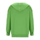 thumbnail image 5 of Sudadera con capucha y manga larga para mujer, estilo casual, con cremallera, abertura frontal, holgada, con estampado, estilo japonés, de manga larga, 5 of 5