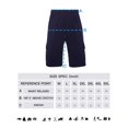 thumbnail image 5 of Mens Fleece Sweat Cargo Shorts With Elastic Waistband Drawstring Athletic Workout Gym Shorts-Navy,3XL, 5 of 5