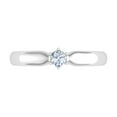 thumbnail image 3 of 1/5 Carat 6-Prong Set Diamond Solitaire Engagement Ring Band in 14K White Gold (Ring Size 10.75), 3 of 5