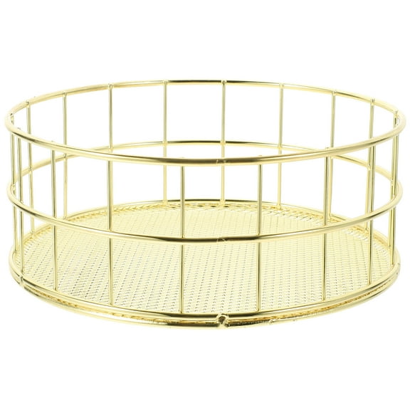 Soimiss Iron Storage Organizer Basket with Draining Design for Multipurpose Storage