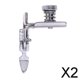 thumbnail image 1 of Conjunto de 2 Soportes para Cremallera Invisible Ajustable BLESIY Plata 2 piezas, 1 of 8