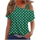 thumbnail image 1 of Tops de Ajuste Suelto para las Mujeres Moda Impresa Doble Suspensión Manga Corta Top Suelto, Blusa Casual Ligera, 1 of 5
