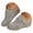 Light Gray, variant on Closed Toe Clogs for Women Arch Support Wedge Platform Slip on Mules Hollow out Orthopedic Slides Sandals Backless Casual Walking Shoes Light Gray Size 6.5