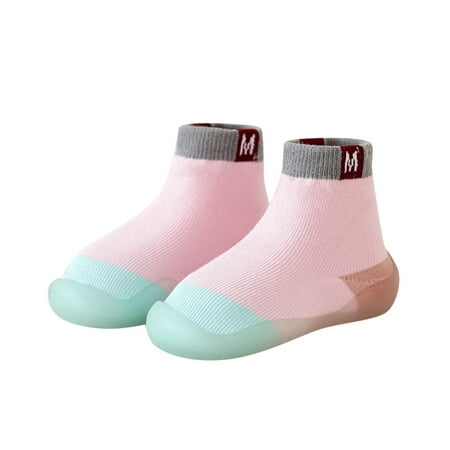 

simu Baby Shoes Girls Boys Summer And Autumn Comfortable Toddler Shoes Stripes Colorblock Children Mesh Breathable Floor Sneakers Shoes for Walking Running