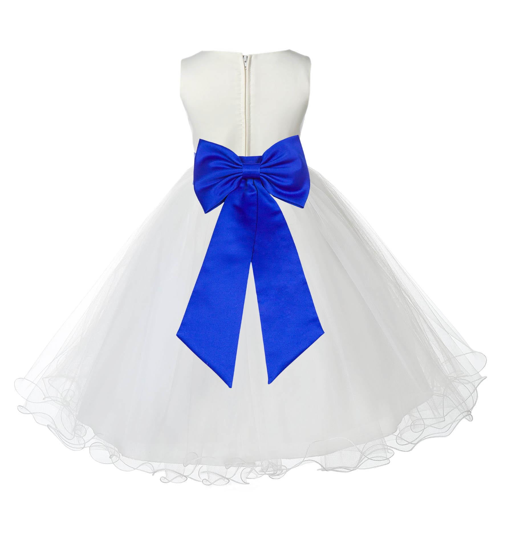 horizon blue flower girl dresses