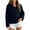 *3-Navy, variant on CENGNIAN Women's Quilted Zip-Up Bomber Jackets,Ladies Lightweight Jacquard Coat,Fall Winter Collared Cropped Blazers For Women,Beige,Size S