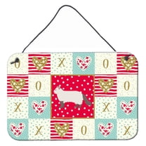 Carolines Treasures CK5547DS812 American Curl 2 Cat Love Wall or Door Hanging Prints 8x12 multicolor