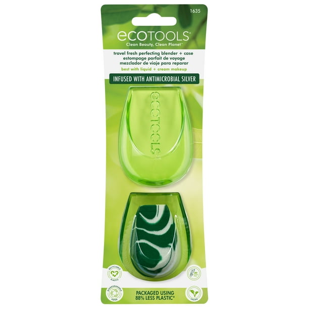 EcoTools Travel Perfecting Sponge Makeup Blender with Case, Beauty