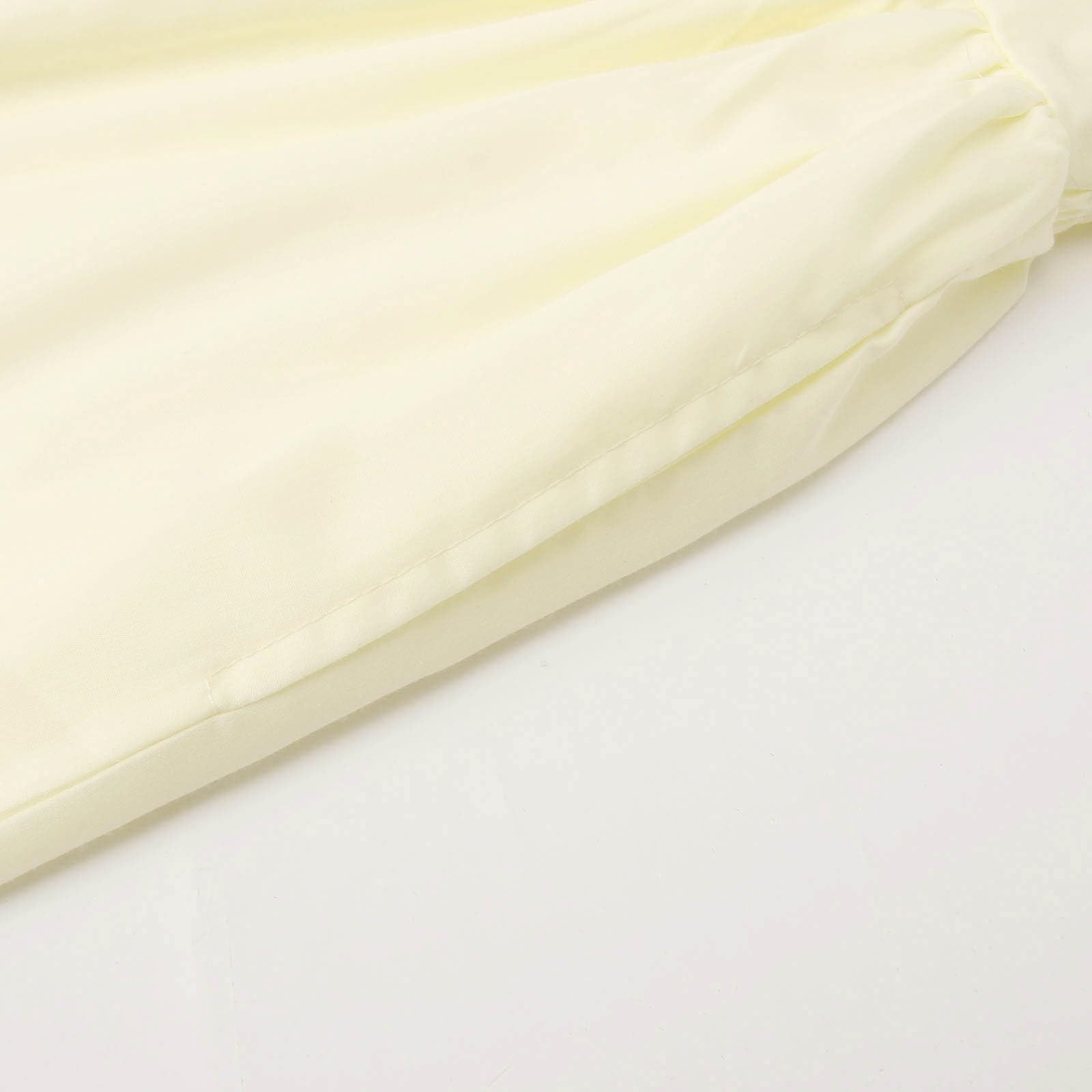 Women Bubble Maxi Skirt Summer Elastic High Waist a Line Long Skirt Casual Ruffle Pleated Midi Half Dress with Pockets Beige S