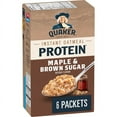 thumbnail image 1 of Quaker High Protein Maple & Brown Sugar flavour Instant Oatmeal, 1 of 12