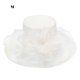 thumbnail image 1 of Flor Red Hilo Sombrero para el sol Playa Protector solar Sombrero para el sol Mujer Organza Sombrero de copa Wmkox8yii jkg5764, 1 of 2