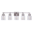 thumbnail image 5 of 53605-BNK Craftmade Lighting Foxwood 5 Light Transitional Bath Vanity Approved for Damp Locations - 36.88 inches wide by 9.5 inches high-Brushed, 5 of 5