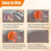 Car Dent Repair Suction Puller Tool | Paintless Dent Removal Kit | Plastic Suction Cup for Glass, Ceramics & Auto Body | Black/Orange | 1-Pack