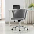 thumbnail image 7 of Duhome Home Office Chair Task Chair Velvet Swivel Gray 1 Pcs, 7 of 7
