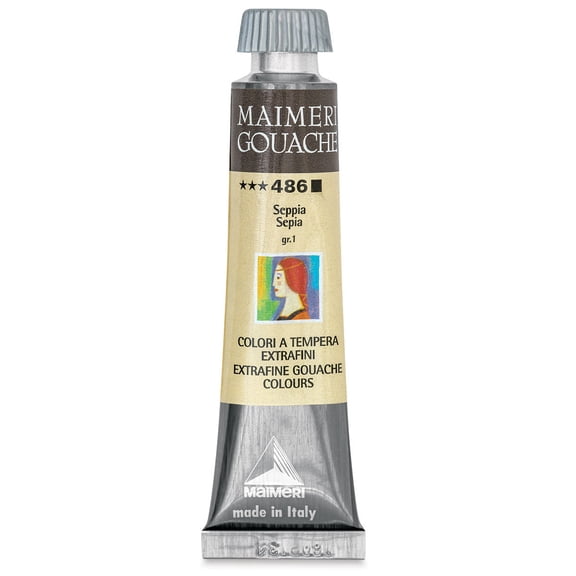 Maimeri Artist Gouache - Sepia, 20 ml tube