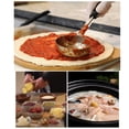 thumbnail image 3 of Batería de Cocina Cuchara para salsa de pizza, cuchara de cocina de fondo plano (azul, 8 onzas) Likrtyny Libre de BPA, 3 of 8