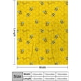 thumbnail image 2 of Cute Bee Throw Blanket Flannel Super Soft Warm Fleece Microfiber Blankets Home Decor All Season for Bedroom Couch Living Room Large 50"x40"in, 2 of 6