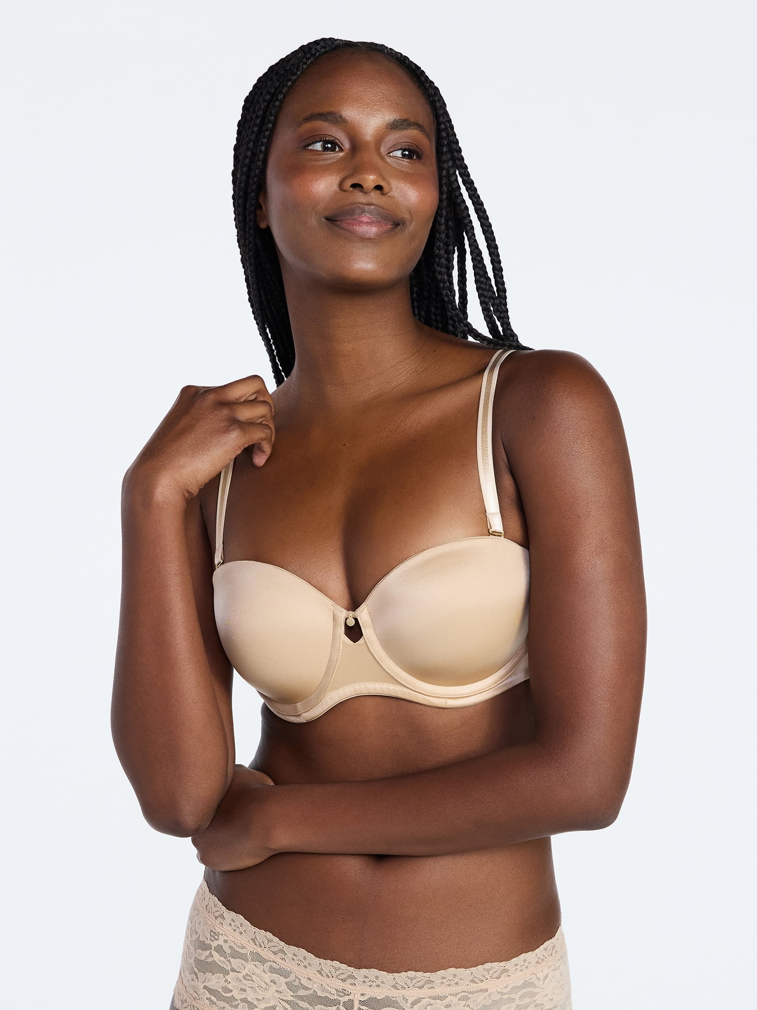 Joyspun Women's Shine Strapless Push-Up Bra, Sizes 34A-40DD
