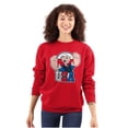 thumbnail image 3 of Popeye The Sailor Man USA Muscle Unisex Plus Size Sweatshirt Brisco Brands 5X, 3 of 5