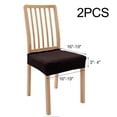 thumbnail image 5 of Chic Chair Seat Protectors, Stretch Jacquard Fabric Waterproof Seat Covers, Removable Washable Anti-Wrinkle Durable Spandex Chair Seat Protector for Kitchen Dining Room (Set of 2), 5 of 5