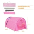thumbnail image 2 of Carpa para Cama para Niños Costway Túnel de Juego Pop Up Portátil con Doble Cortina Rosa 144 x 102 x 82 cm, 2 of 10
