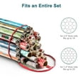 thumbnail image 4 of EEEKit Wrapping Paper Storage Container, 40" Gift Wrapping Organizer Storage, PVC Clear Xmas Storage Bag Fits 25 Standard Rolls of Wrapping Paper, 4 of 7