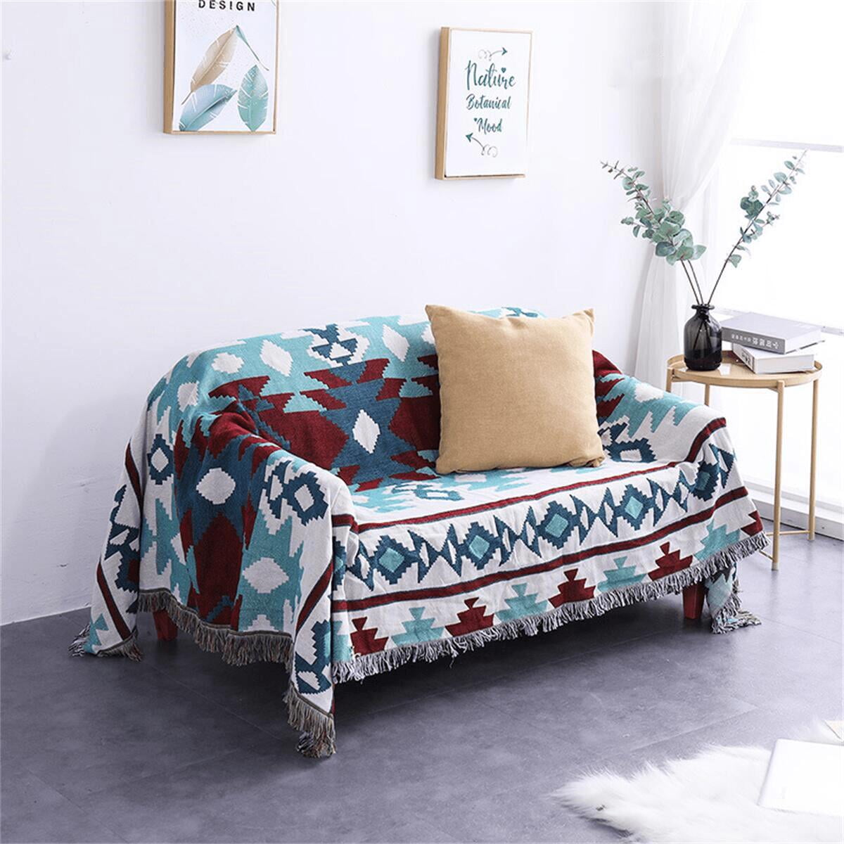 Bohemian Throw Blankets For Bed, Sofa, Outdoor. Cotton Linen Jacquard ...