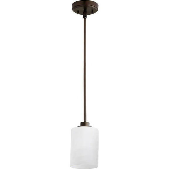 Sunny Gate 1 Light Pendant in Transitional Style 5 inches Wide By 8.25 inches High-Oiled Bronze Finish Bailey Street Home 183-Bel-2534454