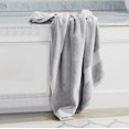 thumbnail image 3 of Delara Organic Cotton Bath Sheet 36"x70" Pack of 4, 650 GSM Plush Soft Quick-Dry Ultra-Absorbent Towels, GOTS & OEKO-TEX Certified, Light Grey, 3 of 8