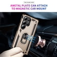 thumbnail image 6 of Decase Compatible with Samsung Galaxy S25 Ultra 2025 Case+1-Pack Tempered Screen Protector,Military Grade Drop Protection Cover with 360° Rotating Kickstand,Heavy Duty Shockproof Phone Case,Gold, 6 of 7
